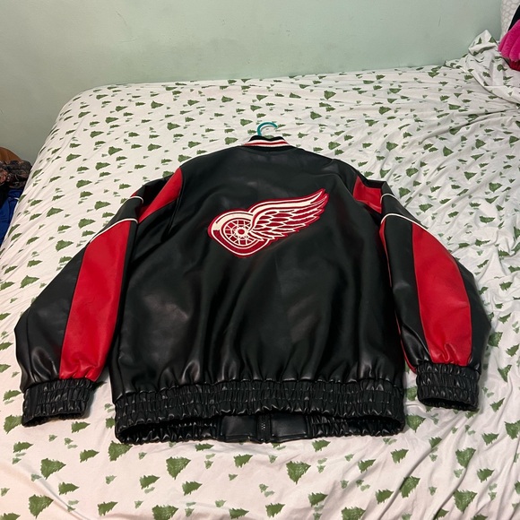 Detroit Red Wings NHL leather bomber jacket Giii - Picture 3 of 11